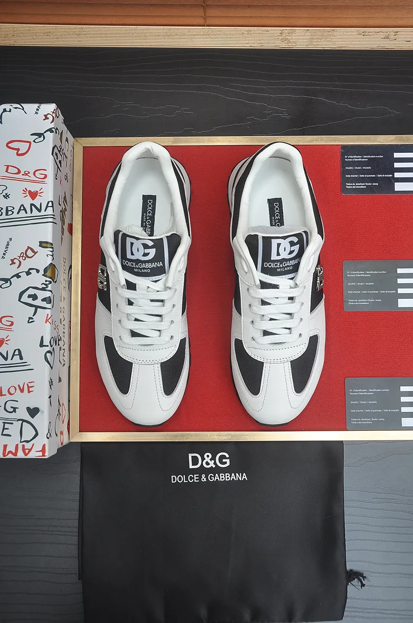 Men's shoes 💰440💶[D&G] High-end quality Product trademark: DG "Dolce & Gabbana*" low-top sneakers Product material: imported ^_^ cowhide upper, cotton silk lining, original outsole Regular size: 38-45 (customized in 45)